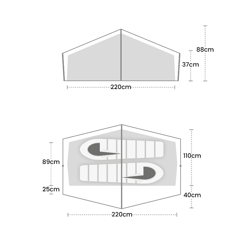 Terra Nova Laser Compact 2 Footprint