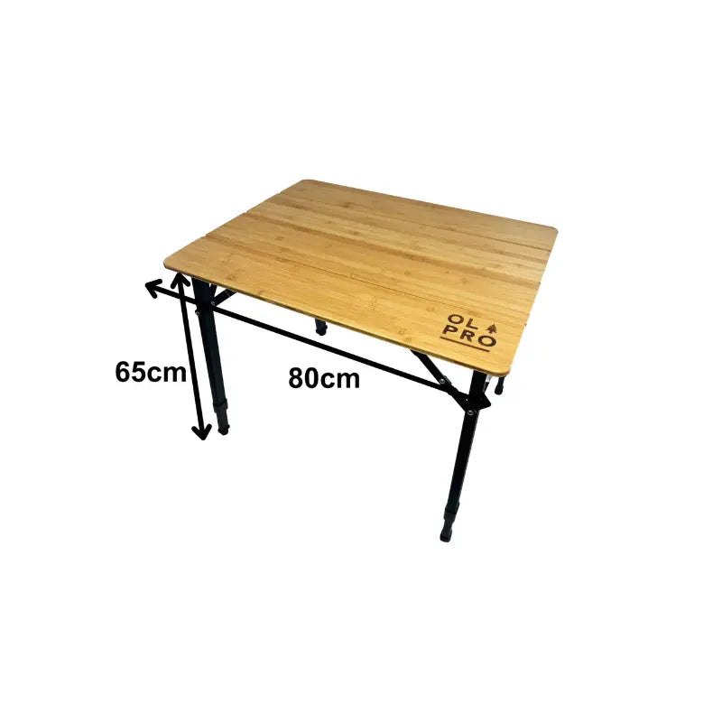 Olpro Bamboo Camping Table 4 Folding Large