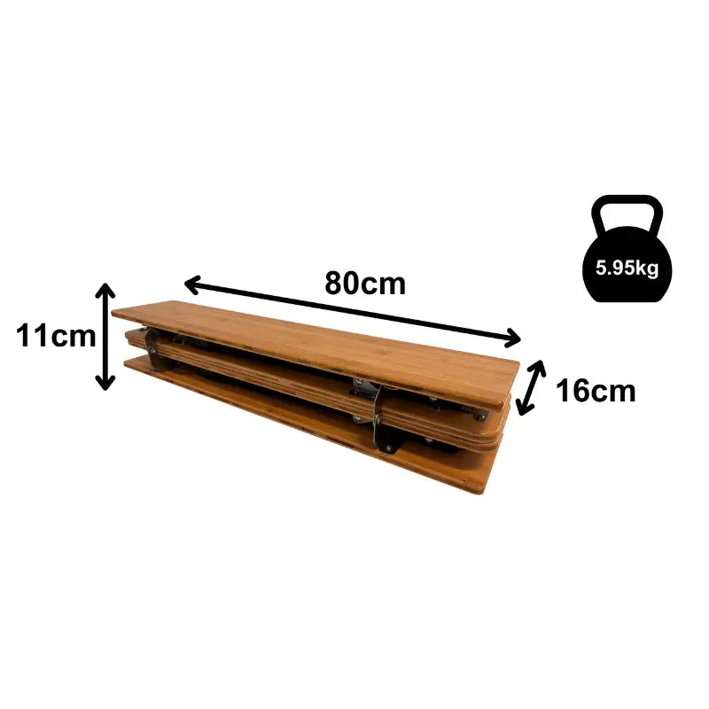 Olpro Bamboo Camping Table 4 Folding Large