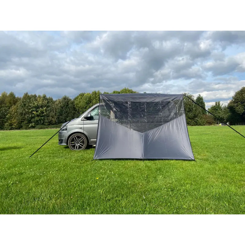Olpro Scenic Shade Campervan Canopy with PVC Window Charcoal