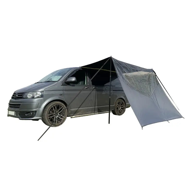 Olpro Scenic Shade Campervan Canopy with PVC Window Charcoal - Outcamping