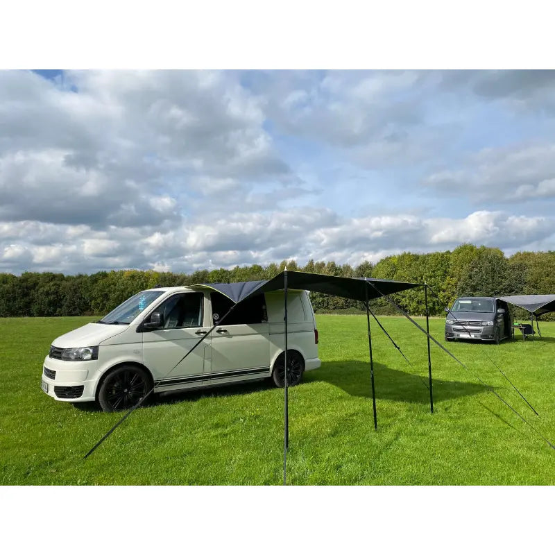 Olpro Multi Shade Campervan Canopy Charcoal and Lime Outcamping