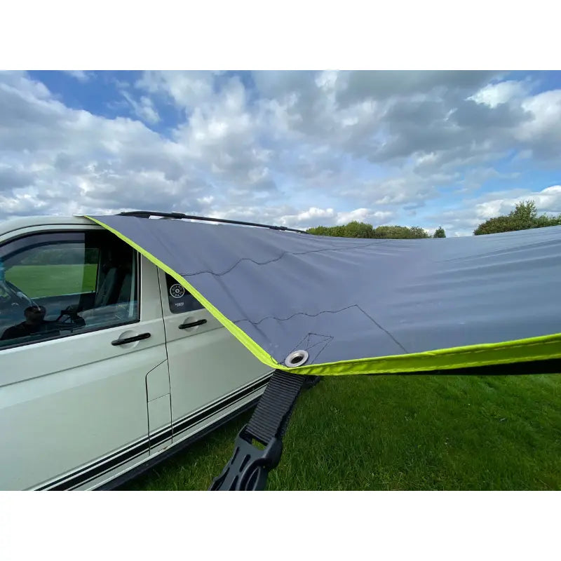 Olpro Multi Shade Campervan Canopy Charcoal and Lime