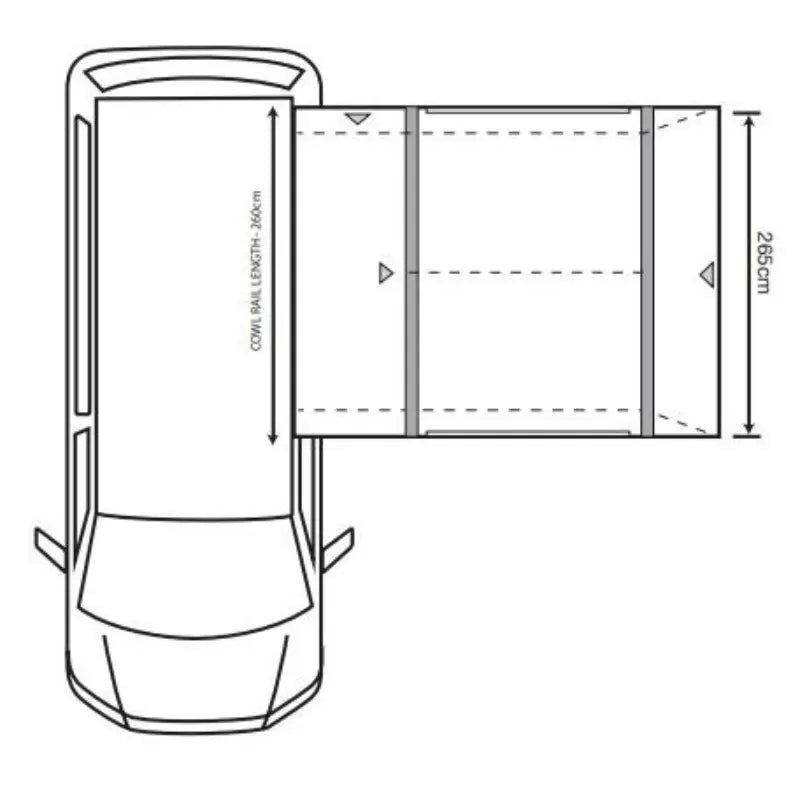 Outdoor Revolution Cayman Air T2 Driveaway Awning (includes FREE footprint)