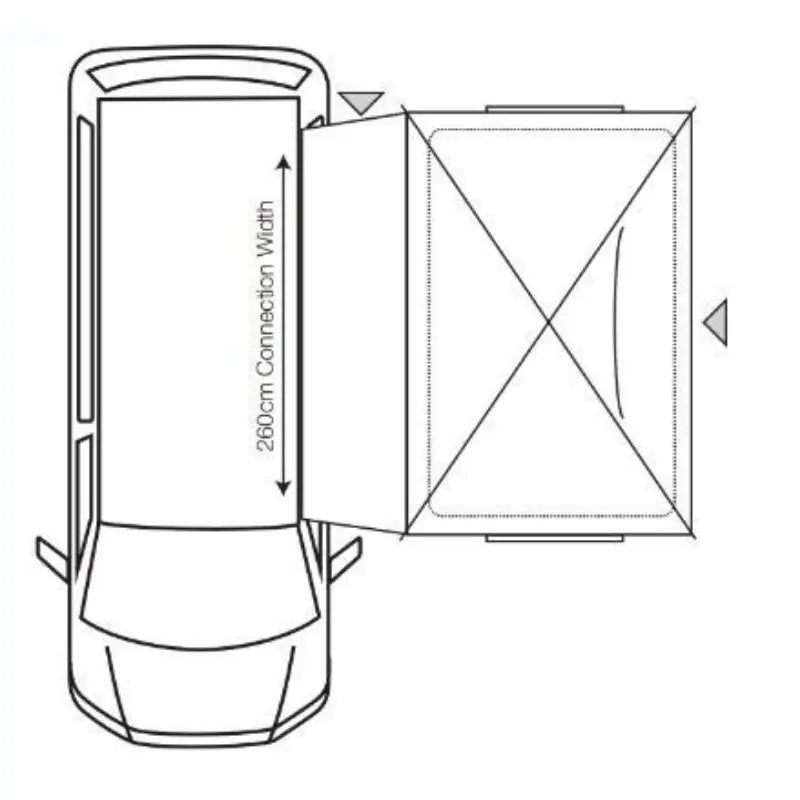 Outdoor Revolution Cayman Cuda XL F/G (180 X 240) Driveaway Awning