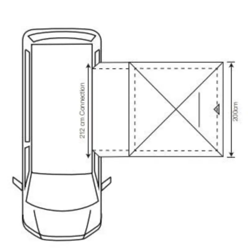 Outdoor Revolution Cayman Outhouse Handi 2025 (180 x 240cm) Driveaway Awning