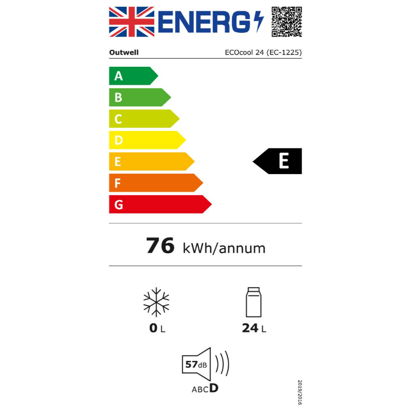 Outwell ECOcool Slate Grey 24L 12V/230V