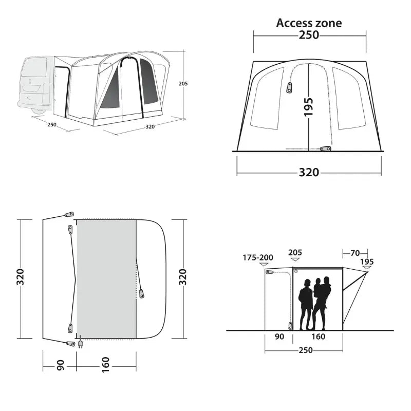 Outwell Fresno Drive-away Awning