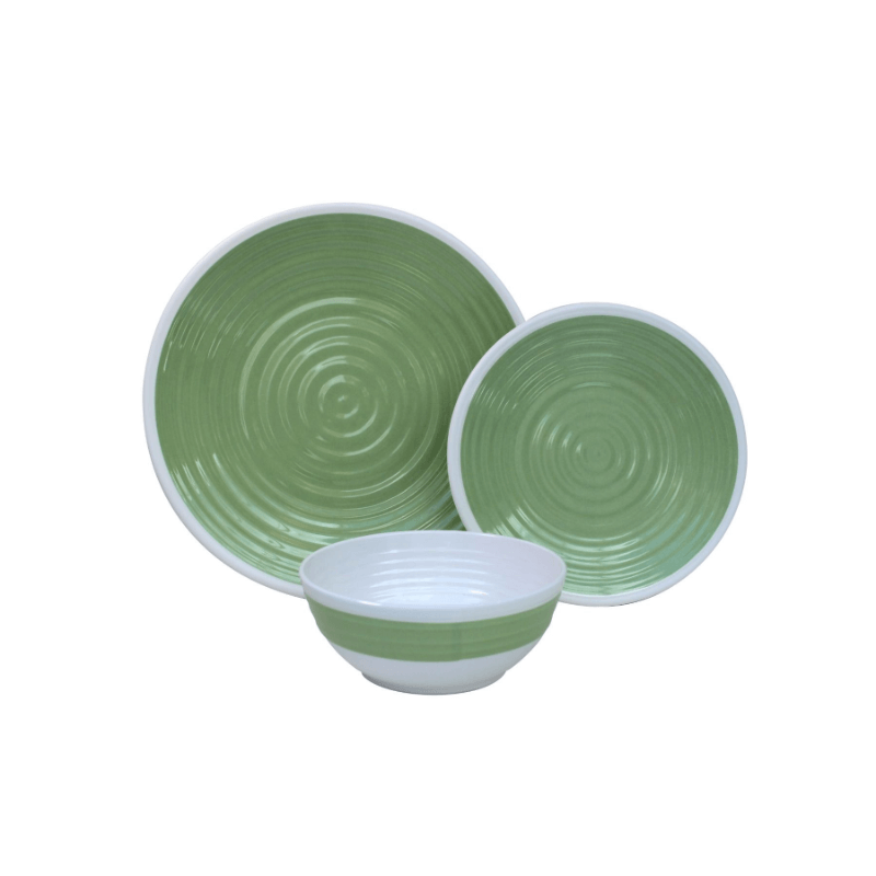 Outdoor Revolution Premium 12pc Melamine Plate and Bowl Set