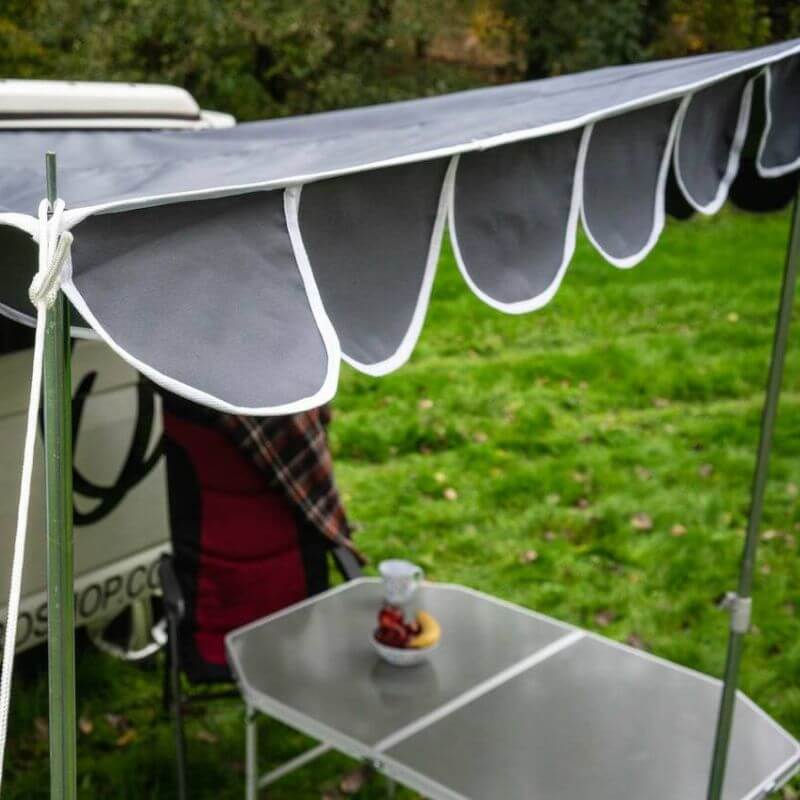 Retro Shade Camper Van Canopy - Charcoal
