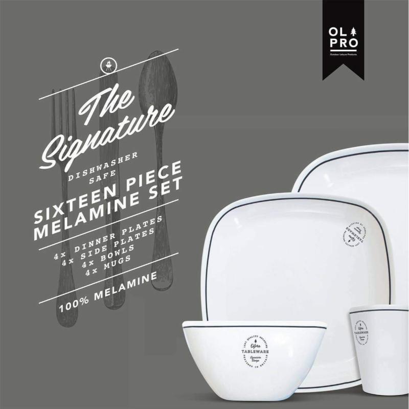 Signature Square Melamine Set (8 Piece)