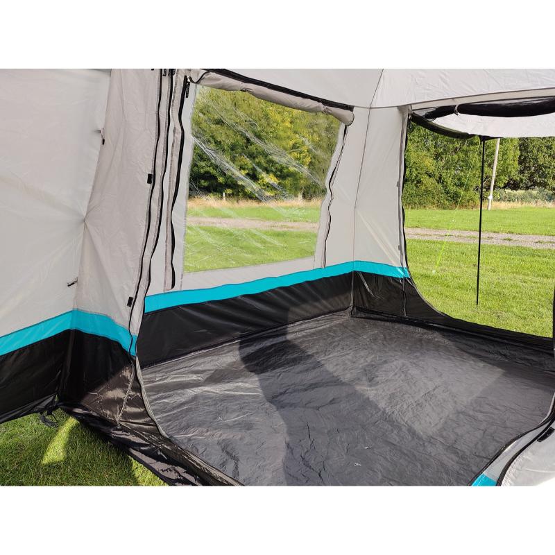 Snug Poled Tailgate Awning (Steel Legs Fibreglass Roof)