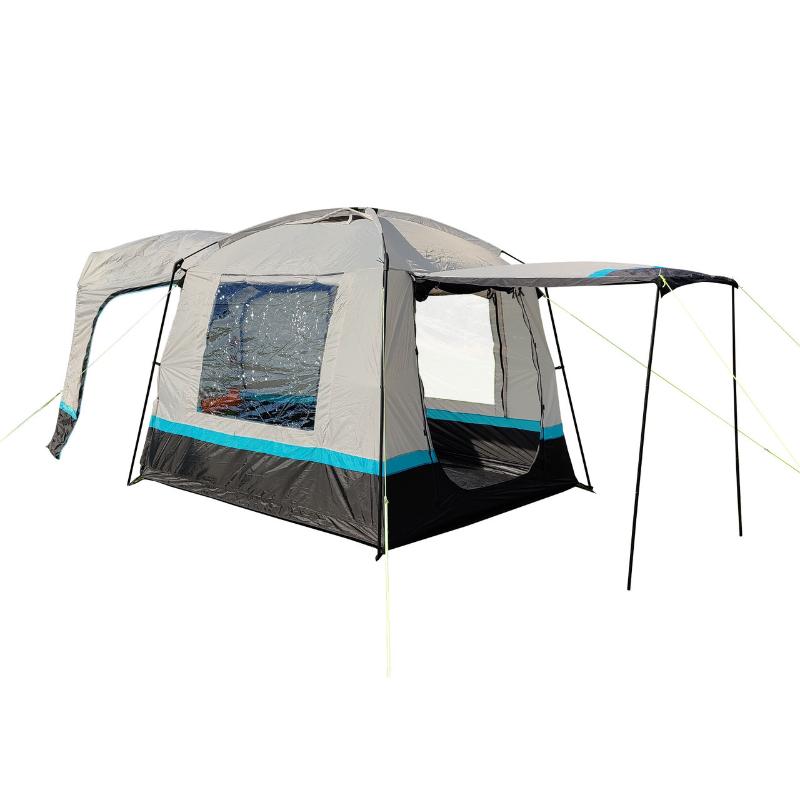 Snug Poled Tailgate Awning (Steel Legs Fibreglass Roof)