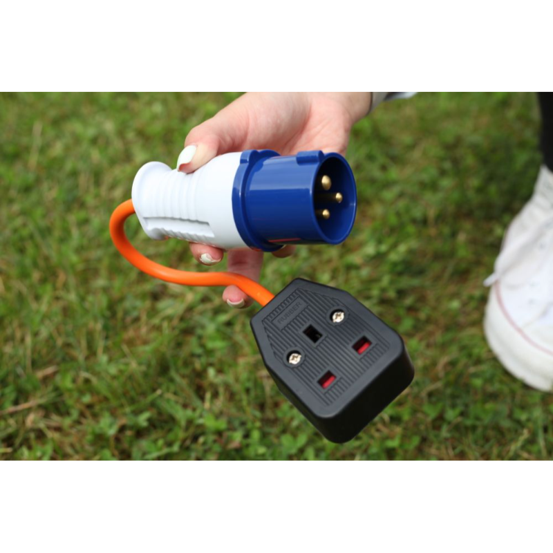 Outdoor Revolution UK Mains Adaptor 13 Amp Socket to Caravan Mains Plug