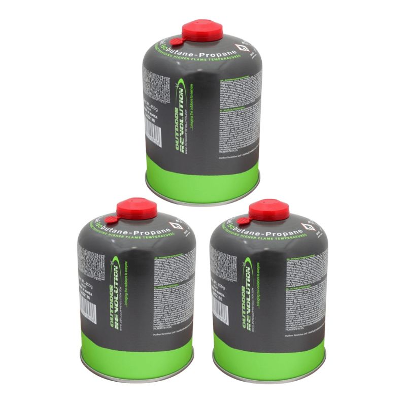 Outdoor Revolution Butane Propane Mix 450g Screw Fitting Gas Cannister