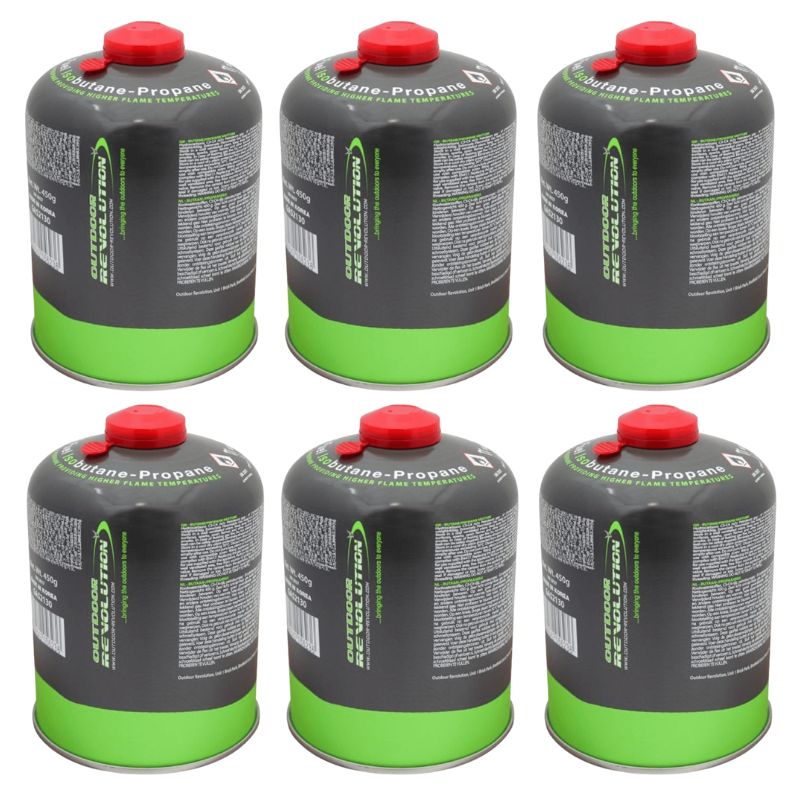 Outdoor Revolution Butane Propane Mix 450g Screw Fitting Gas Cannister