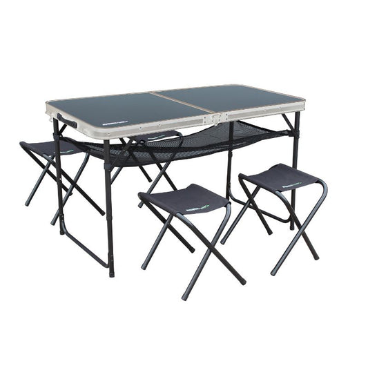 Outdoor Revolution Capri Picnic Table and Stool Set Alu