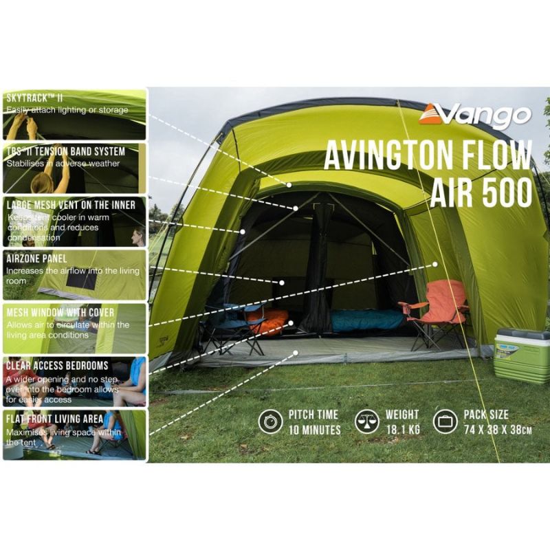 Vango Avington Flow Air 500 Tent Outcamping