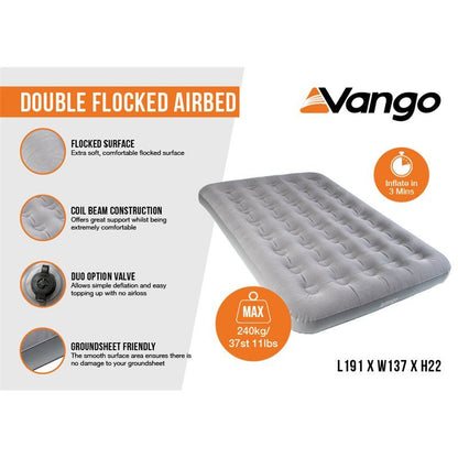 Vango Double Flocked Airbed