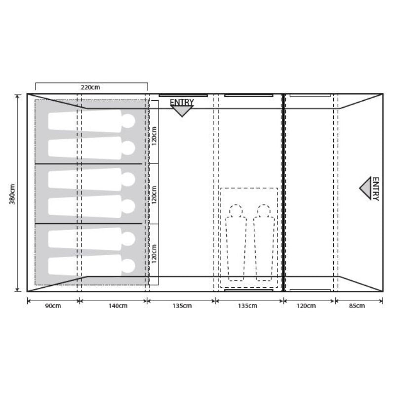 Outdoor Revolution Camp Star 600 Air Tent