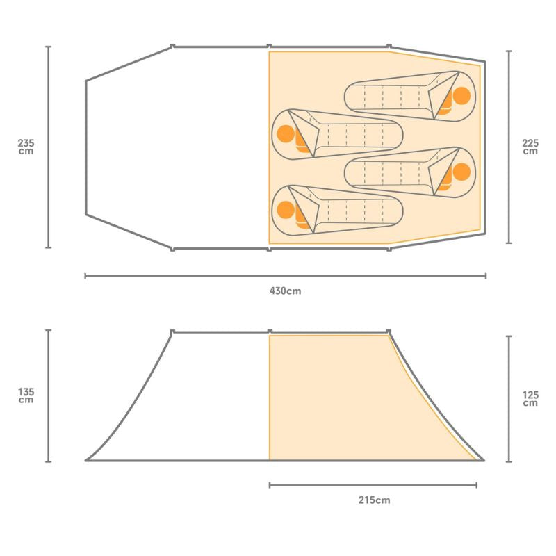 Regatta Montegra 4 Tent