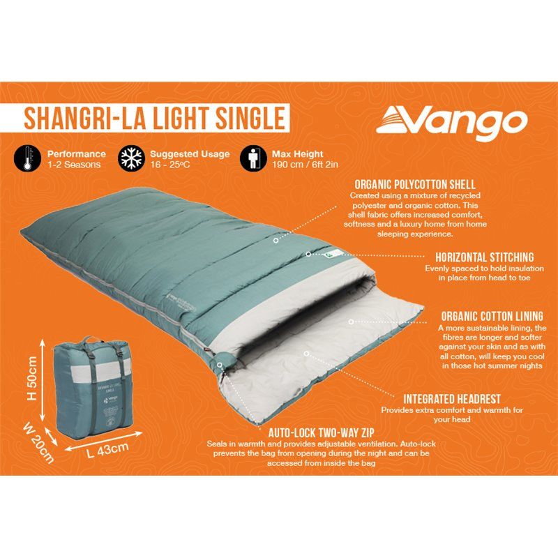 Vango Shangri La Light Single Abyss Sleeping Bag