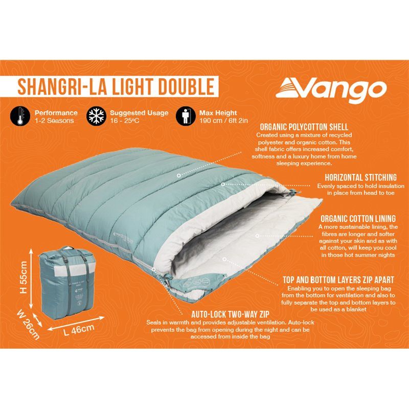 Vango Shangri La Light Double Abyss Sleeping Bag