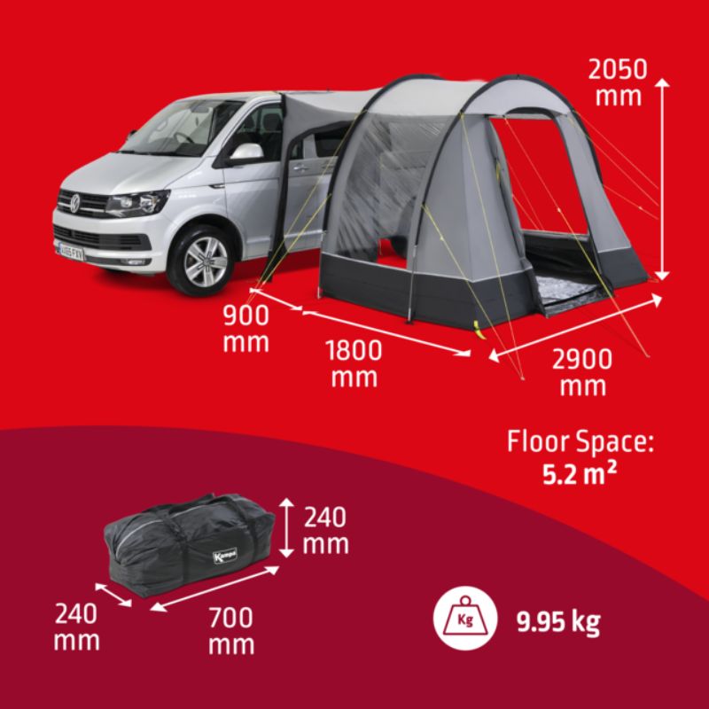 Kampa Trip Awning (Includes FREE carpet & footprint)