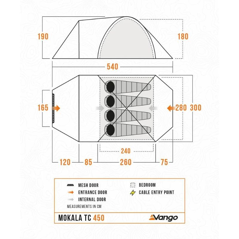 Vango Mokala 450 TC (includes FREE footprint)