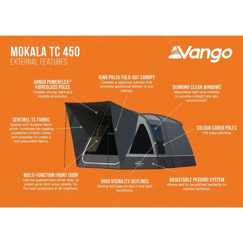 Vango Mokala 450 TC (includes FREE footprint)