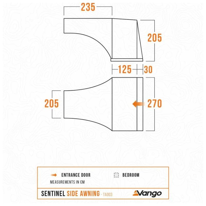 Vango Sentinel Side Awning - TA003