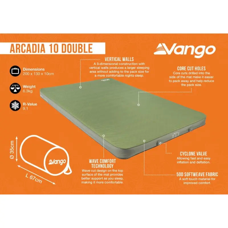 Vango Arcadia 10 Double Sleeping Mat