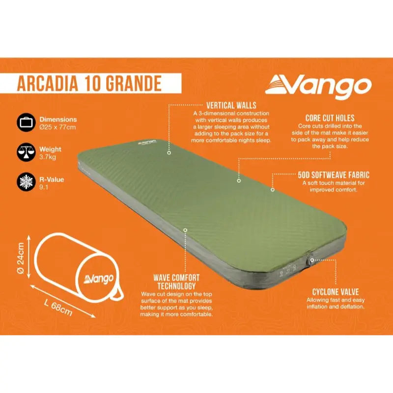 Vango Arcadia 10 Grande Sleeping Mat Outcamping