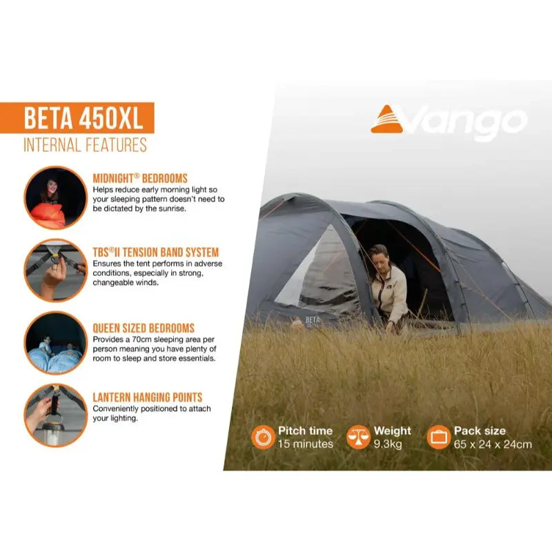 Vango Beta 450XL Tent Outcamping