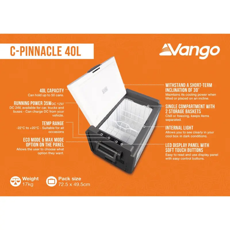 Vango C-Pinnacle 40L - Outcamping Features