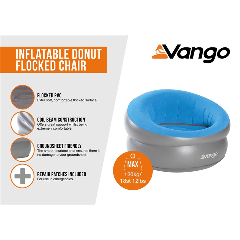 Vango Inflatable Donut Flocked Chair