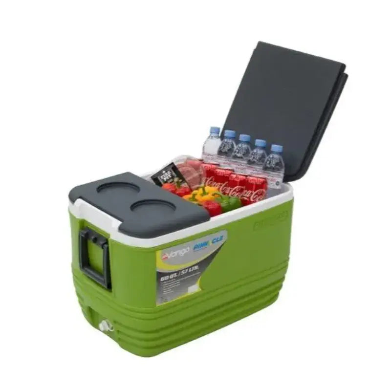 Vango Pinnacle 57L-80Hr Cool Box Outcamping With Beverage
