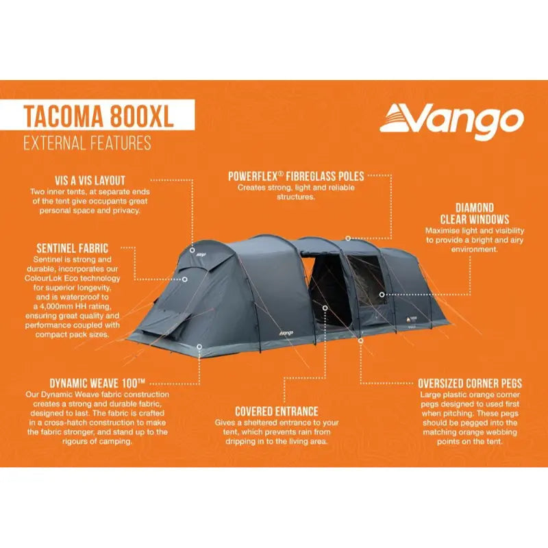 Vango Tacoma 800XL Package Tent