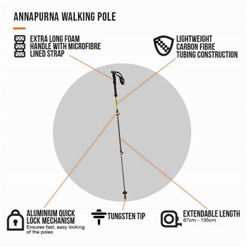 Vango Annapurna (Carbon Walking Pole) - Single