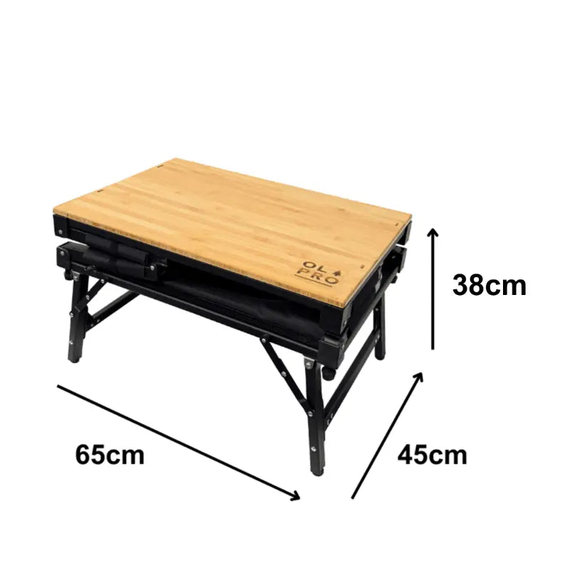 Olpro Bamboo Folding 3-In-1 Storage Kitchen Cupboard