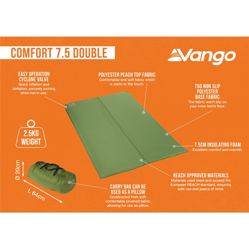 Vango Comfort 7.5 Single, Grande, Double