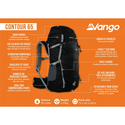 Vango Contour 65 Backpack