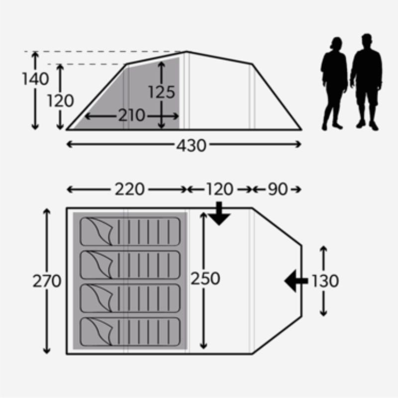 Kampa Mersea 4 Tent