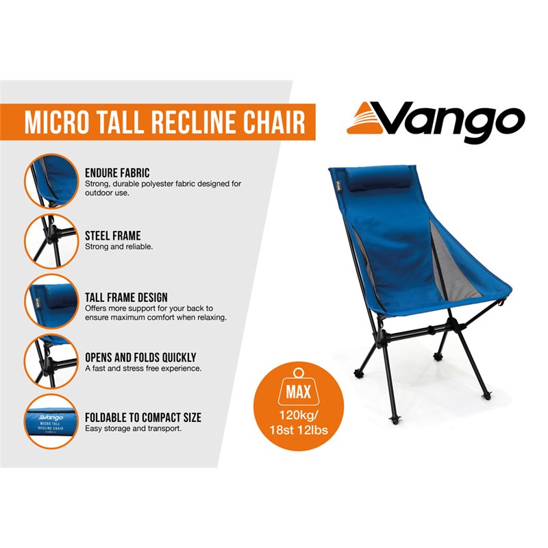 Vango Micro Tall Recline Chair