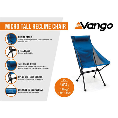 Vango Micro Tall Recline Chair