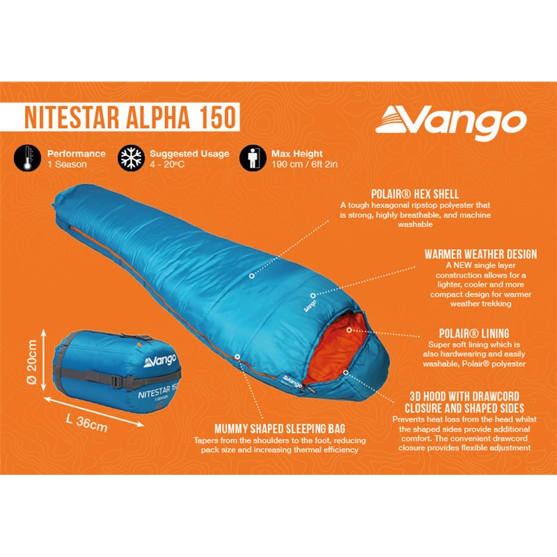 Vango Nitestar Alpha 150 Sleeping Bag