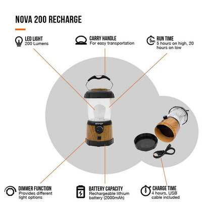 Vango Nova 200 Recharge Light